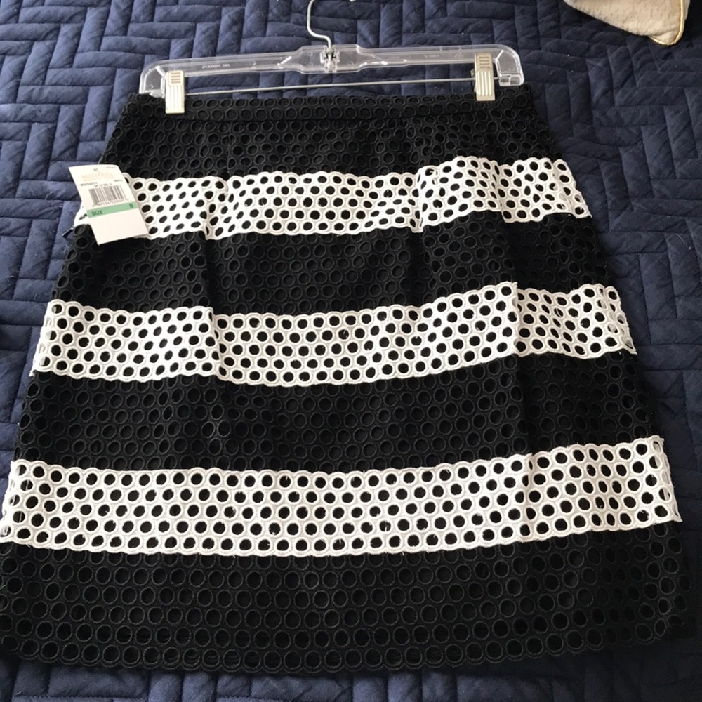 Brand new Michael Kors black and white skirt
